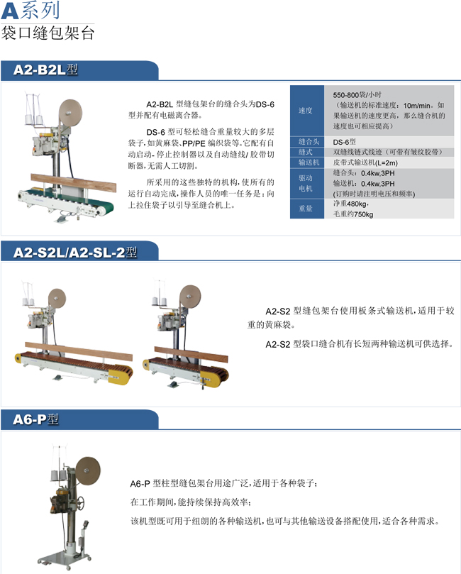 A系列袋口缝包架台